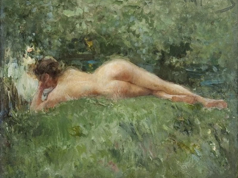 1867-Dmitry Anfimovich Shcherbinovsky - Nudo sulla riva del ruscello, 1913